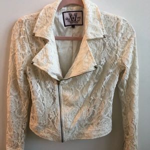 Lace off-white jacket
